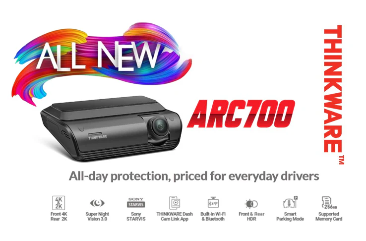 Thinkware ARC 700 Front and Rear Dash Cam - Image 3